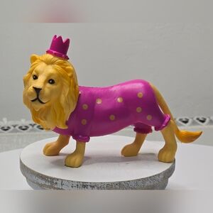 ANKYO Party Animals LION in Party Hat Clothes Toy Figure Cake Topper ~Read